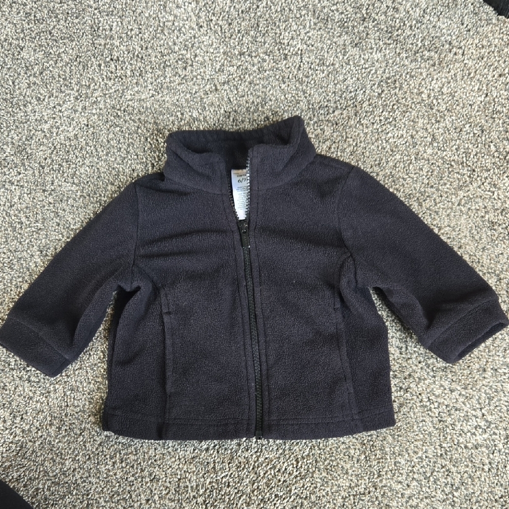 Carter's Black Kids Zip-Up Puffer Jacket